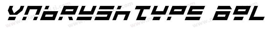 VNbrushType Bold Italic字体转换